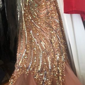 Beautiful studded prom dress